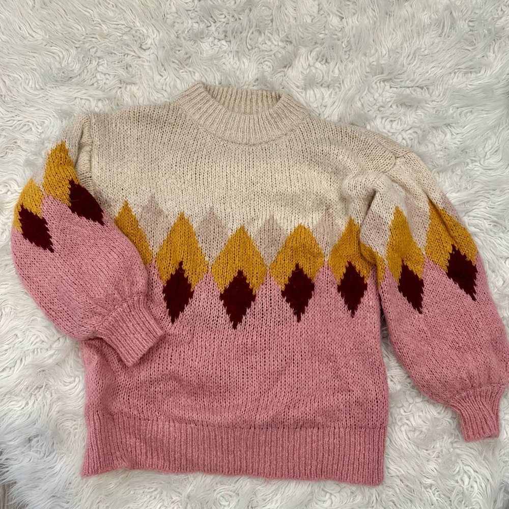 ZARA Colorful Women's knit Sweater size small